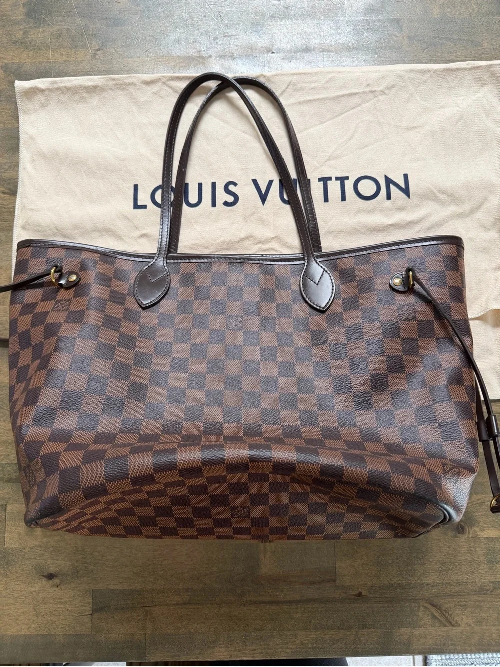 Louis Vuitton Brown Damier Never full MM